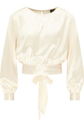 B-WARE DREIMASTER KLASSIK DAMEN BLUSE Gr. S Farbe Champagner