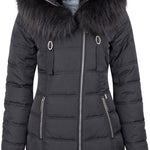 B-WARE DREIMASTER DAMEN MANTEL Gr. L Farbe Schwarz