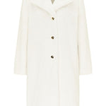 B-WARE FAINA DAMEN MANTEL GR.M FARBE WOLLWEISS