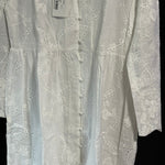 B-WARE DREIMASTER VINTAGE DAMEN SOMMERKLEID Gr. M Farbe Weiss