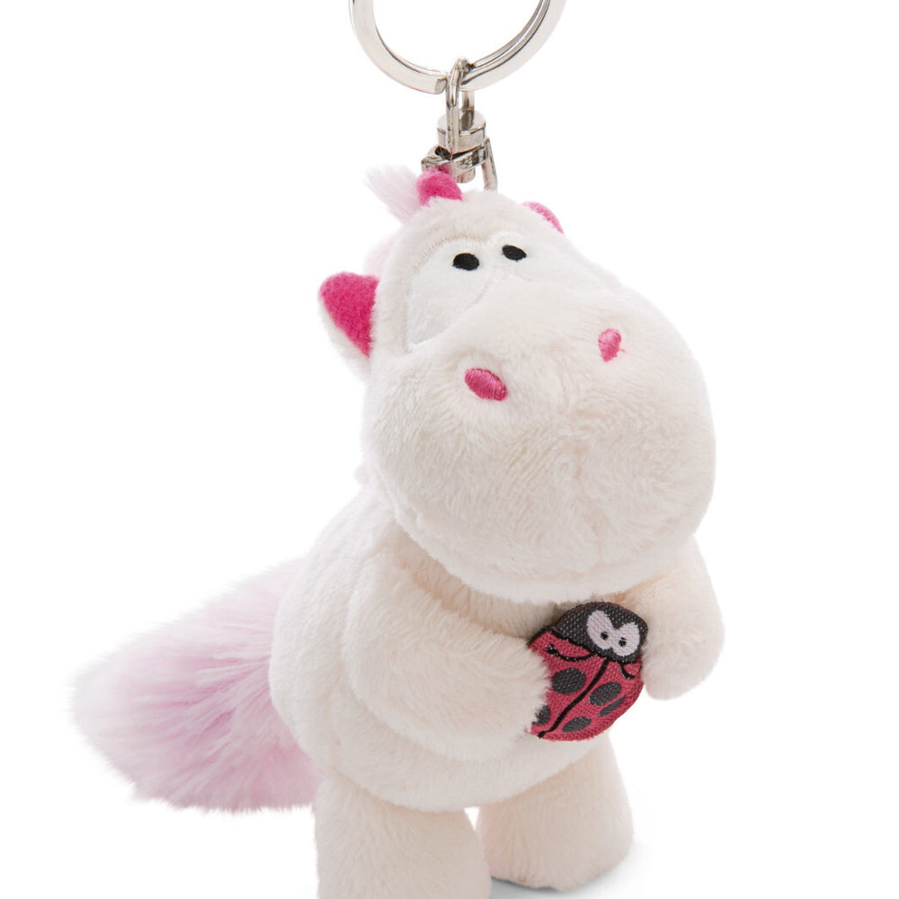 NICI GREEN Schlüsselanhänger Einhorn Theodor mit Marienkäfer