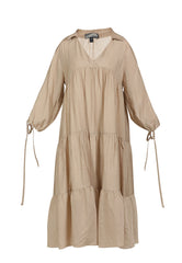B-WARE DREIMASTER VINTAGE DAMEN KLEID GR.L FARBE HELLSAND