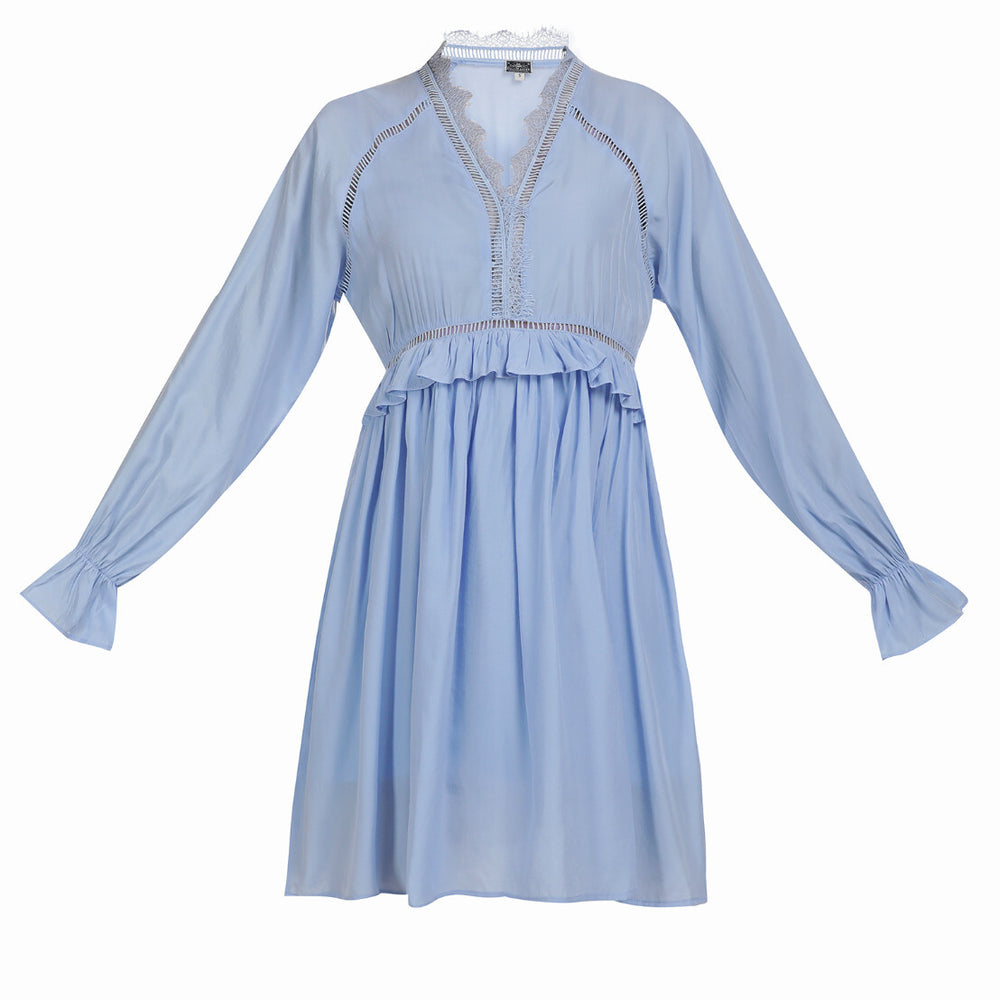 B-WARE DREIMASTER MARITIM DAMEN KLEID Gr.L Farbe Hellblau