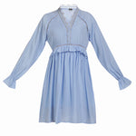 B-WARE DREIMASTER MARITIM DAMEN KLEID Gr.L Farbe Hellblau