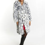 B-WARE FAINA DAMEN MANTEL GR.XS FARBE WEISS SCHWARZ