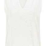 B-WARE DREIMASTER VINTAGE DAMEN TOP Gr. L Farbe Wollweiss