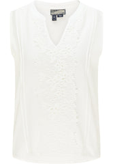 B-WARE DREIMASTER VINTAGE DAMEN TOP Gr. L Farbe Wollweiss