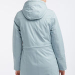 Musterware/Einzelstück …SCHMUDDELWEDDA DAMEN PARKA GR.S FARBE RAUCH MINT MELANGE