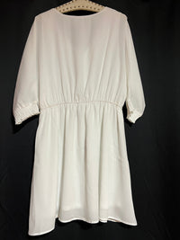 B-WARE DREIMASTER KLASSIK DAMEN KLEID Gr. XL Farbe Wollweiss