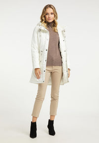 B-WARE DREIMASTER KLASSIK DAMEN PARKA GR.S FARBE WOLLWEISS