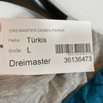 B-WARE DREIMASTER DAMEN PARKA Gr. L Farbe Türkis