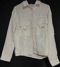 B-WARE USHA BLUE LABEL DAMEN BLUSE Gr.M Farbe Weiss