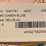 B-WARE MYMO DAMEN BLUSE Gr.S Farbe Hellblau