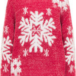 B-WARE MYMO DAMEN PULLOVER Gr. M/L Farbe Rot Weiss