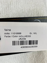 B-WARE FAINA DAMEN STRICKPULLOVER Gr. M/L FARBE WOLLWEISS