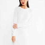 B-WARE FAINA DAMEN STRICKKLEID GR.XL/XXL FARBE WEISS