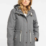 Musterware/Einzelstück... DREIMASTER DAMEN WINTERJACKE GR.S FARBE GRAU MELANGE