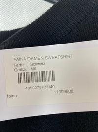 B-WARE FAINA DAMEN SWEATSHIRT Gr. M/L Farbe Schwarz