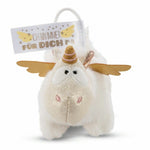 Nici 46376 Einhorn-Engel Angelia 11cm mit Loop Plüsch weiß-gold bin für dich da