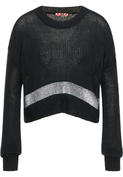 B-WARE MYMO ROCKS DAMEN SWEATSHIRT Gr. M/L Farbe Schwarz