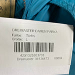 B-WARE DREIMASTER DAMEN PARKA Gr. L Farbe Türkis