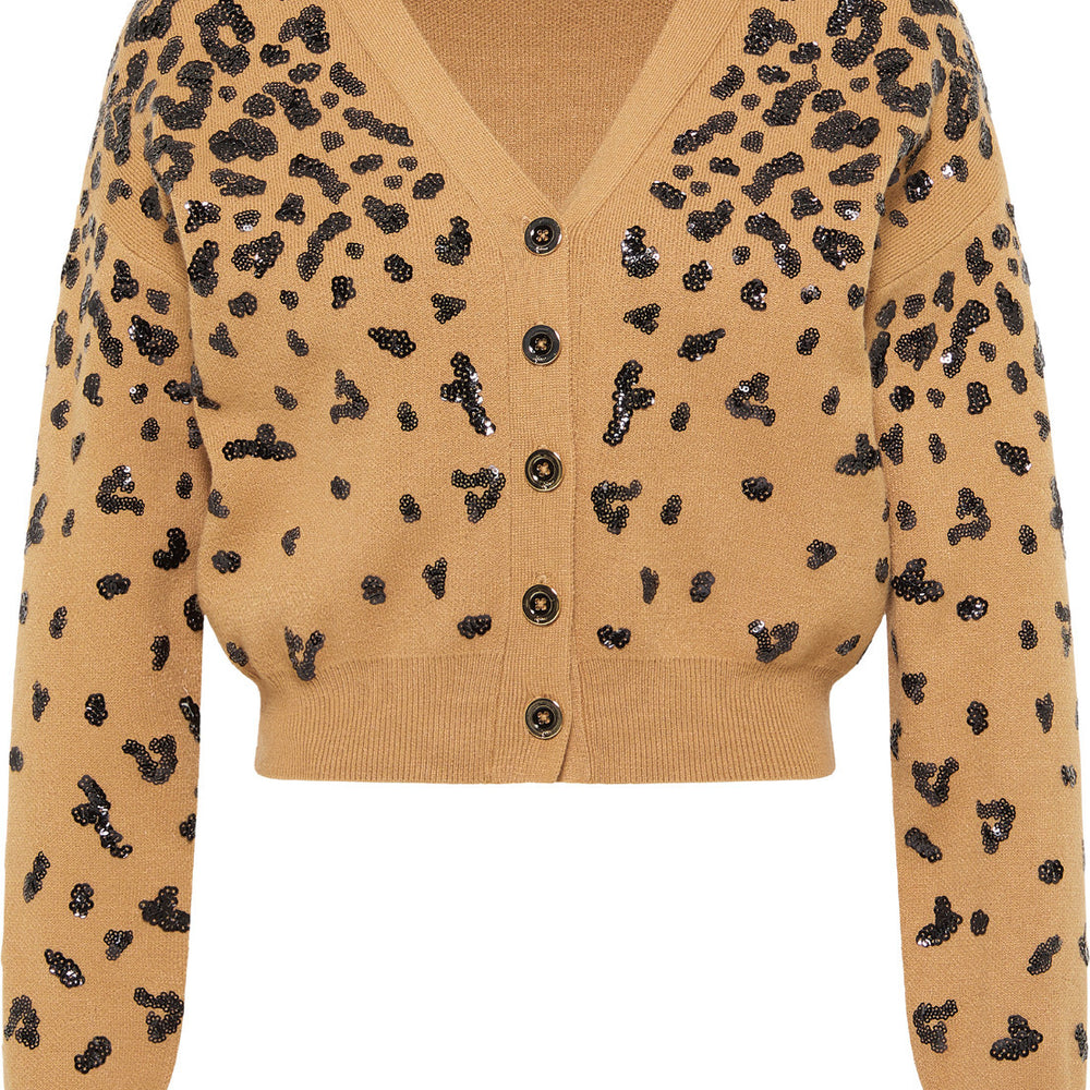 B-WARE FAINA DAMEN STRICKJACKE Gr. M/L Farbe Kamel Schwarz