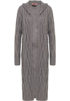 B-WARE MYMO ROCKS DAMEN STRICKJACKE Gr.M/L Farbe Grau
