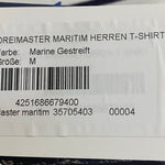 B-WARE DREIMASTER MARITIM HERREN T-SHIRT Gr.M Farbe MARINE GESTREIFT