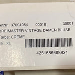 B-WARE DREIMASTER VINTAGE DAMEN BLUSE Gr.XL Farbe Creme