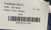 B-WARE DREIMASTER MARITIM HERREN ÜBERGANGSJACKE Gr.XXL Farbe Weiss