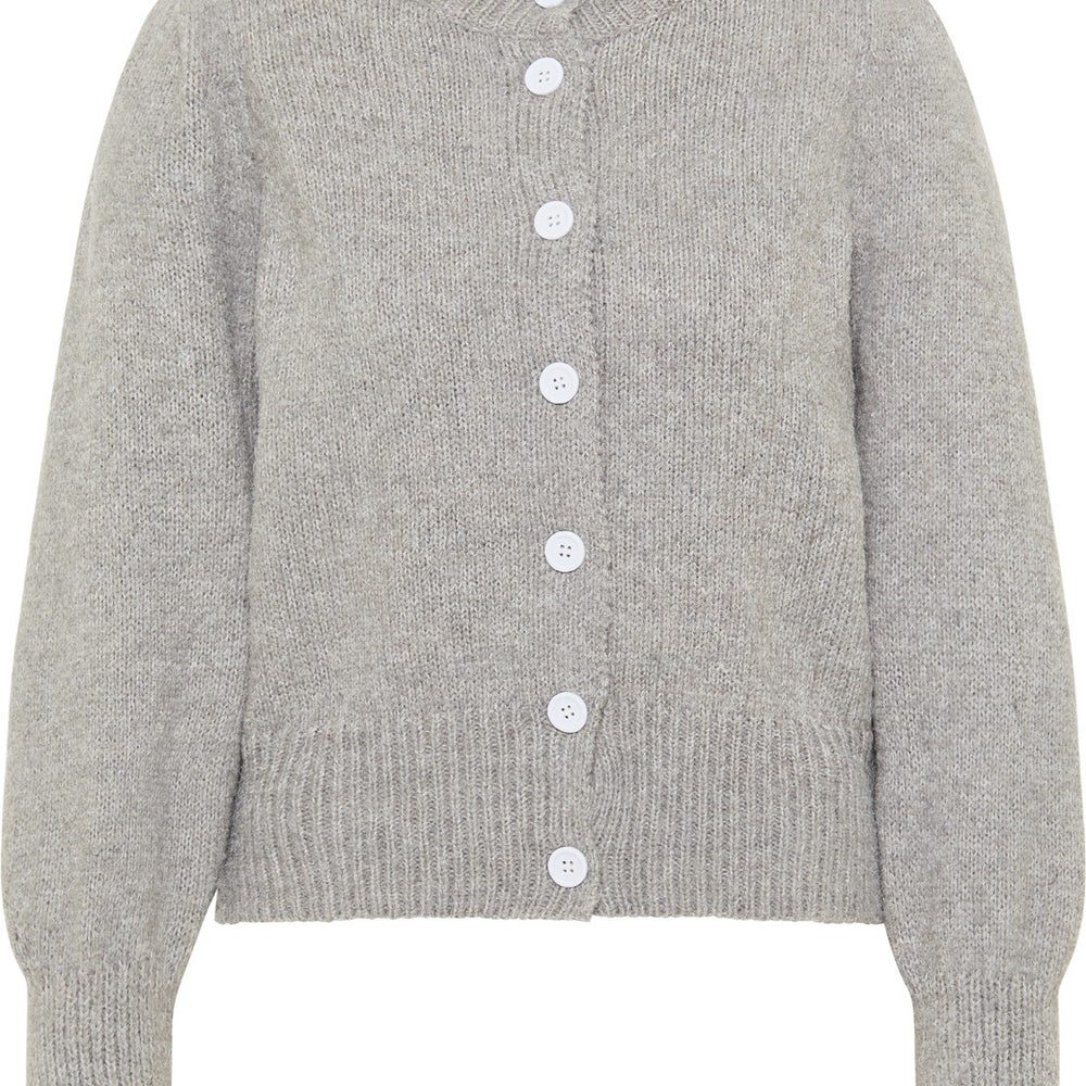 B-WARE MYMO DAMEN STRICKJACKE Gr. M/L Farbe Grau Melange