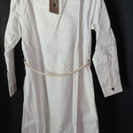 B-WARE DREIMASTER VINTAGE DAMEN BLUSENKLEID Gr.S Farbe: Wollweiss