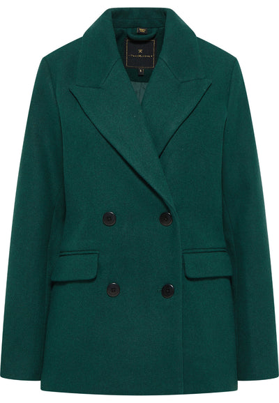 B-WARE DREIMASTER KLASSIK DAMEN ÜBERGANGSJACKE Gr.S Farbe Royalgrün