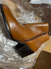 B-WARE Dreimaster Vintage Damen Schuhe Gr. 39 Farbe Cognac