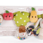 Nici 48512 Kinderwagenkette Hase und Eule 40cm mit 5 Figuren | My First NICI