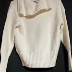 B-WARE DREIMASTER VINTAGE DAMEN STRICKJACKE Gr.XS/S Farbe Wollweiss