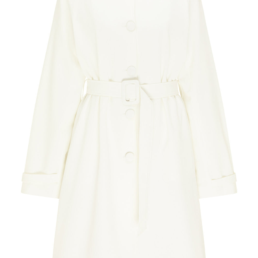 B-WARE DREIMASTER KLASSIK DAMEN MANTEL Gr.L Farbe Weiss