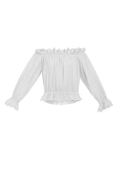 B-WARE MYMO DAMEN BLUSE Gr.M Farbe Weiss