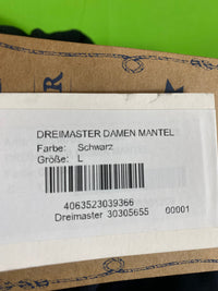 B-WARE DREIMASTER DAMEN MANTEL Gr. L Farbe Schwarz