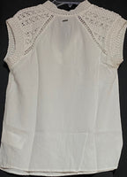 B-WARE DREIMASTER VINTAGE DAMEN BLUSE Gr.M Farbe Wollweiss