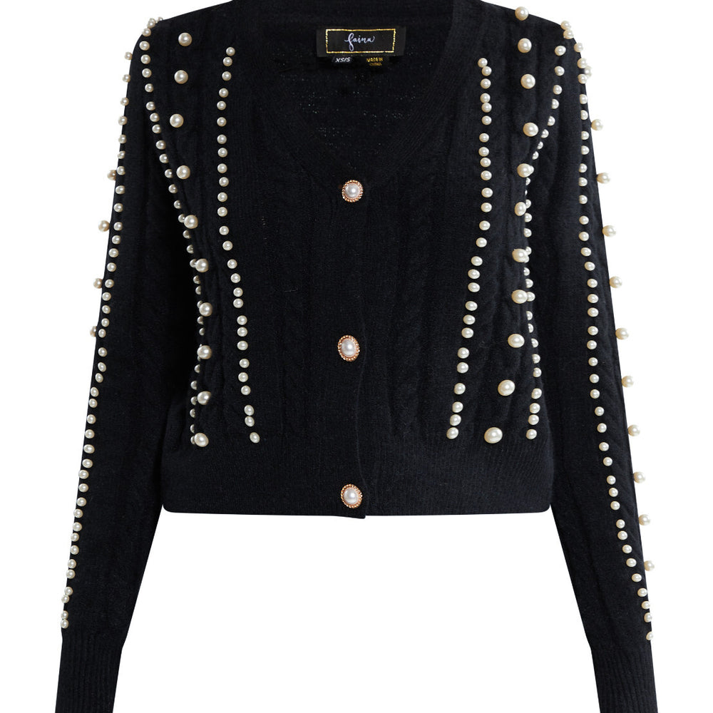 B-WARE FAINA DAMEN STRICKJACKE Gr. M/L FARBE SCHWARZ