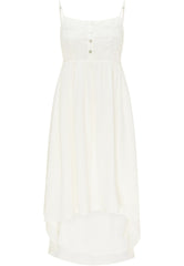 B-WARE DREIMASTER VINTAGE DAMEN SOMMERKLEID Gr.M Farbe WOLLWEISS