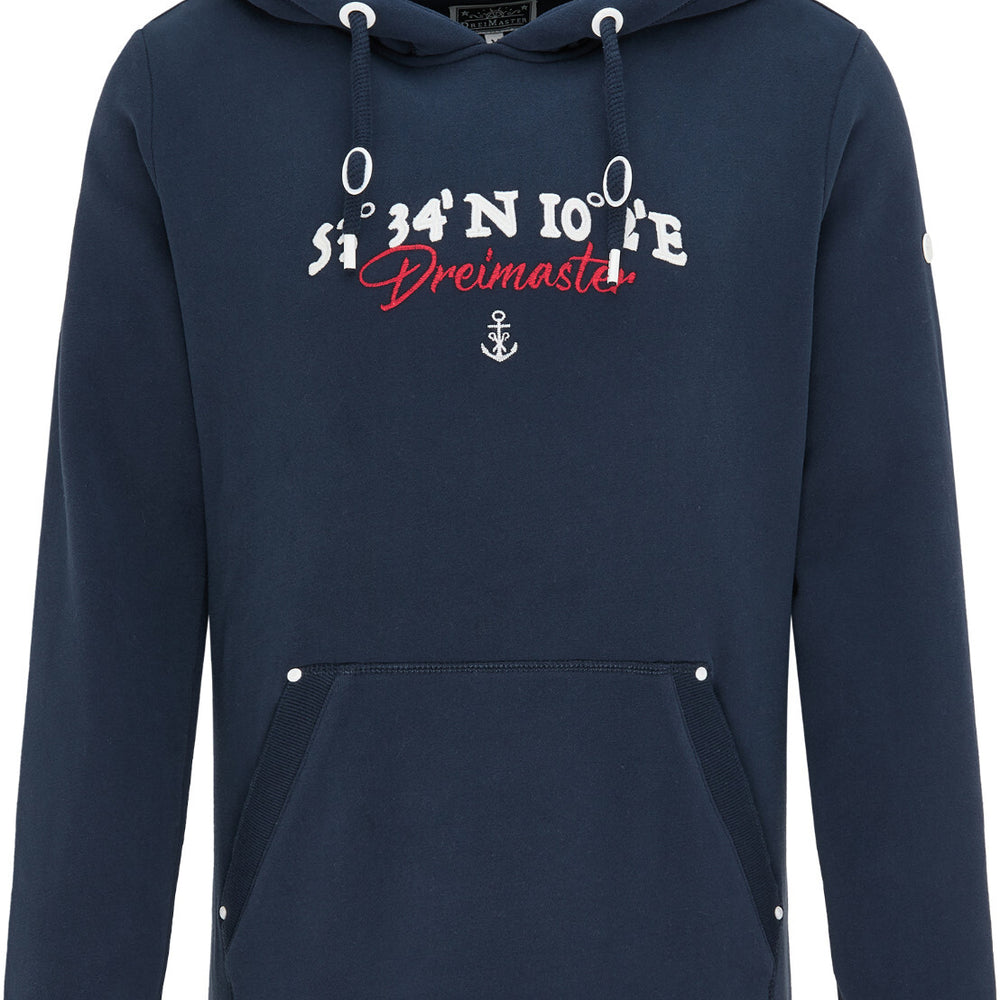 B-WARE DREIMASTER MARITIM HERREN HOODIE Gr.M Farbe Marine