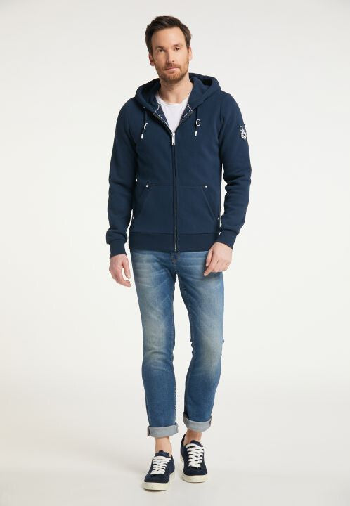 B-WARE DREIMASTER MARITIM HERREN SWEATJACKE Gr.M FARBE MARINE