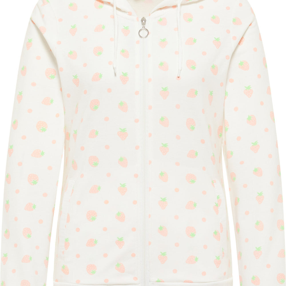 B-WARE MYMO DAMEN PULLOVER SWEATJACKE NOLIE GR: M FARBE WOLLWEISS