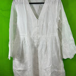 B-WARE DREIMASTER VINTAGE DAMEN SOMMERKLEID Gr. M Farbe Weiss