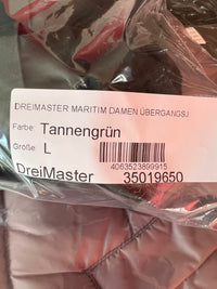 B-WARE DreiMaster Maritim Damen Übergangsmantel Gr. L Farbe Tannengrün