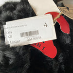 B-WARE DREIMASTER DAMEN MANTEL Gr. XS Farbe Oliv