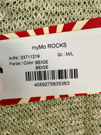 B-WARE MYMO ROCKS DAMEN PULLOVER Gr. M/L Farbe Beige
