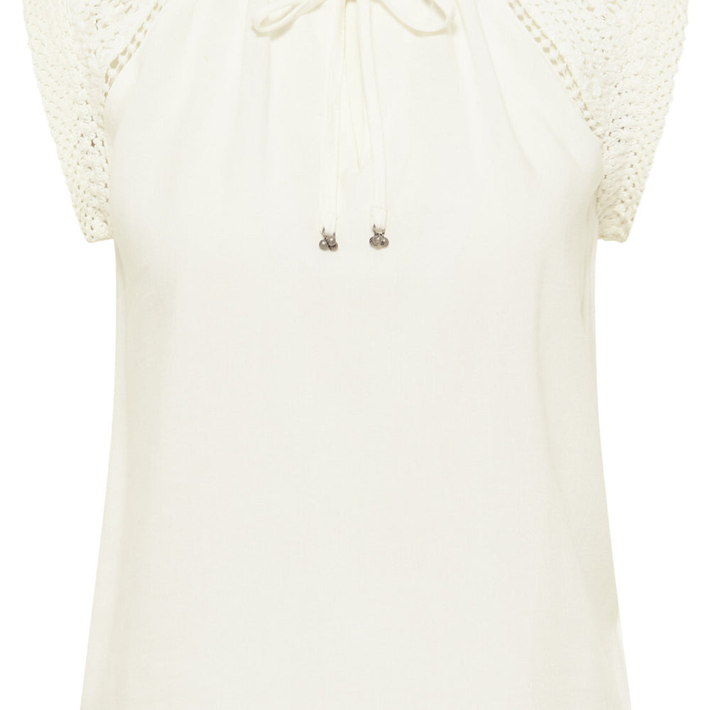 B-WARE DREIMASTER VINTAGE DAMEN BLUSE Gr.XL Farbe Wollweiss